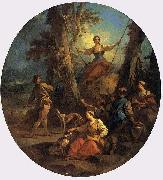 Pierre-Jacques Cazes The Swing oil painting reproduction